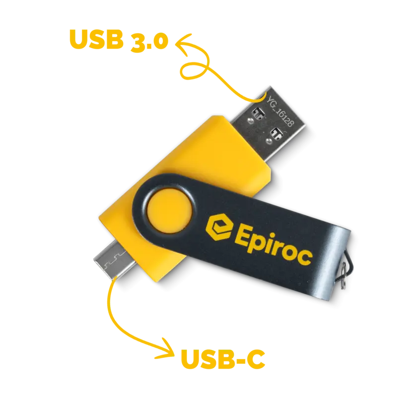 close up usb with usb-c a nd usb 3.0