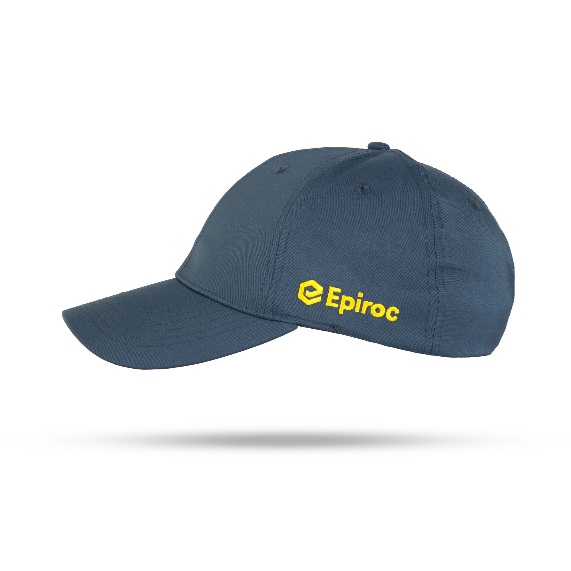 grey epiroc cap with yellow logo sideview