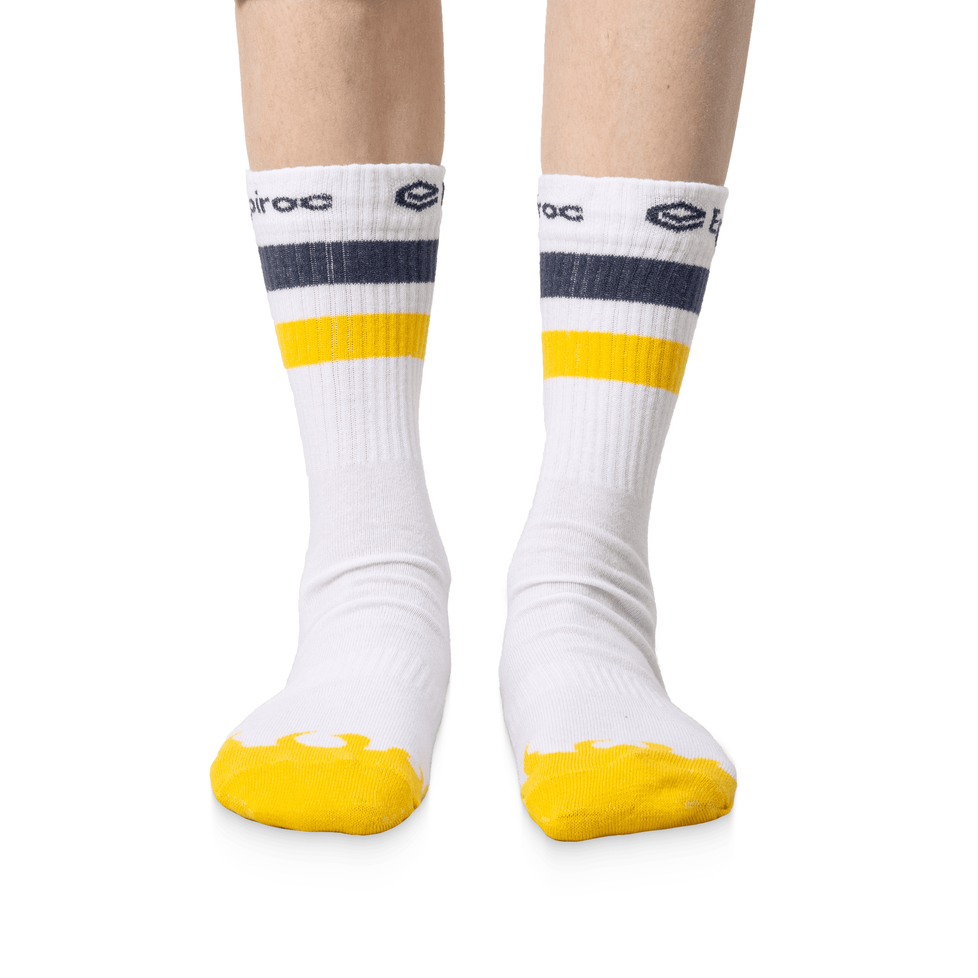 sport socks with epiroc logo from front
