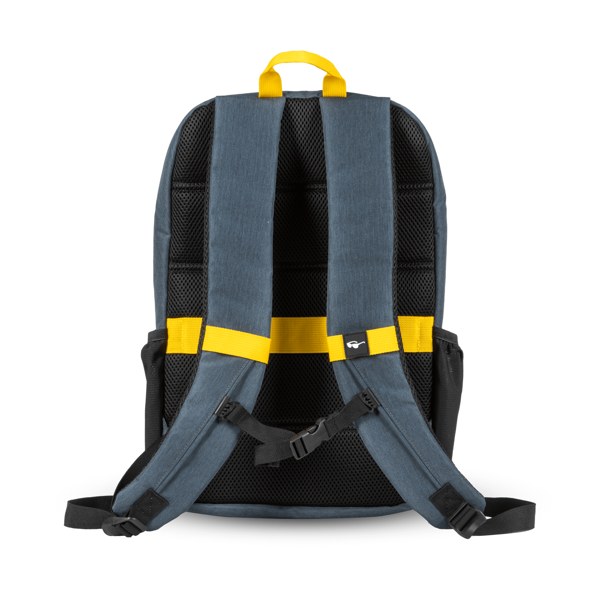 grey epiroc bagpack with yellow inside