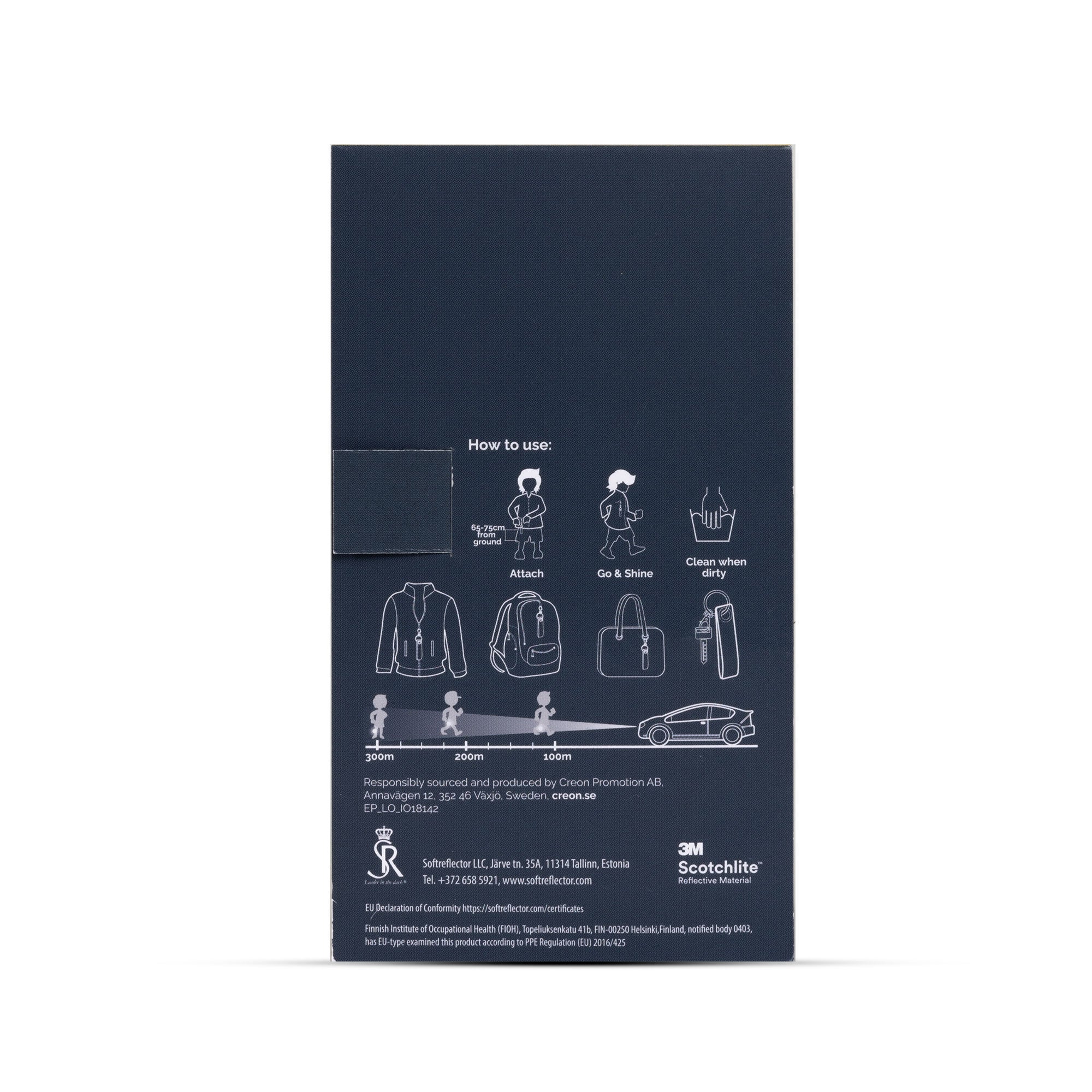 epiroc yellow reflective loop strap case