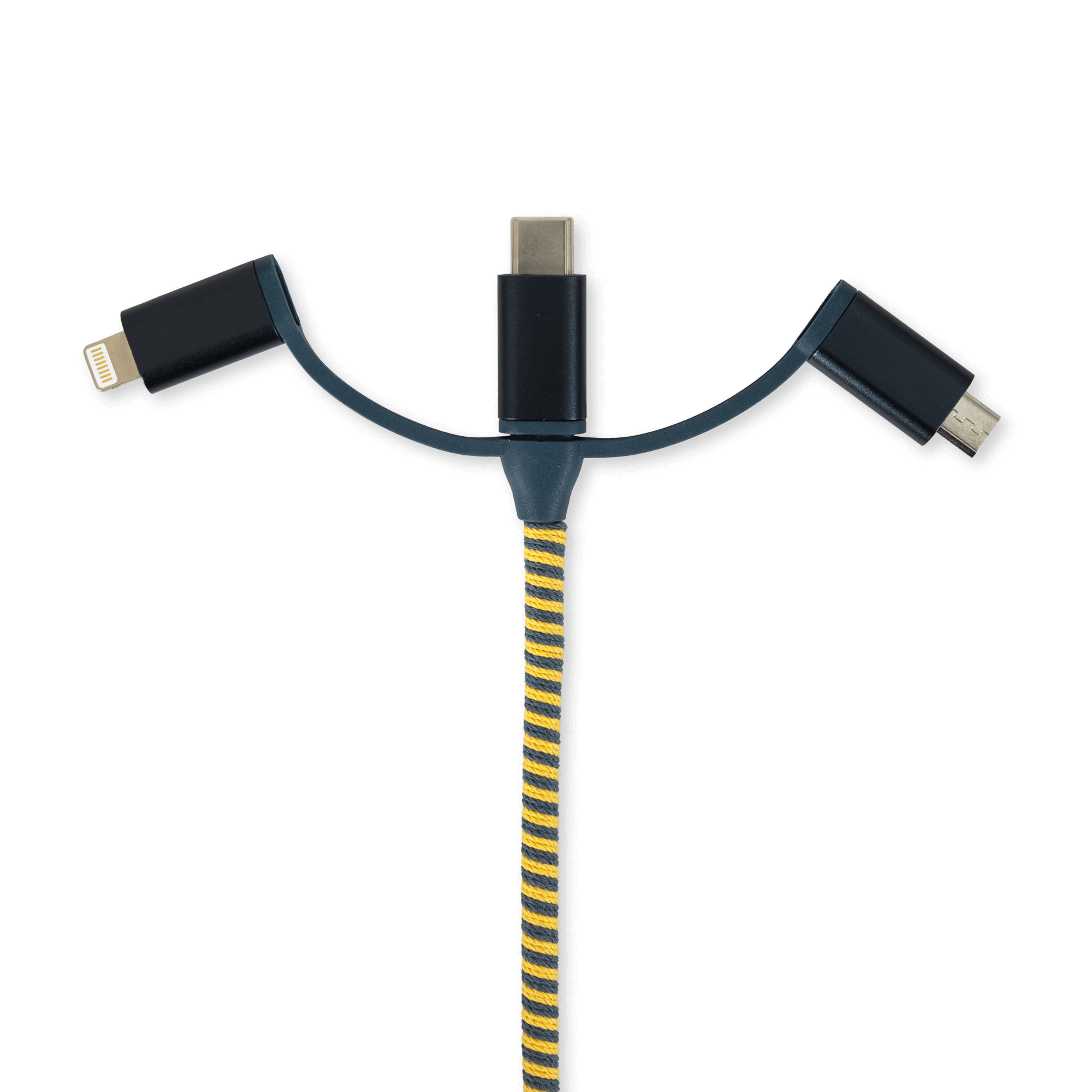 Multi Charging Cable Woven with usb adapter