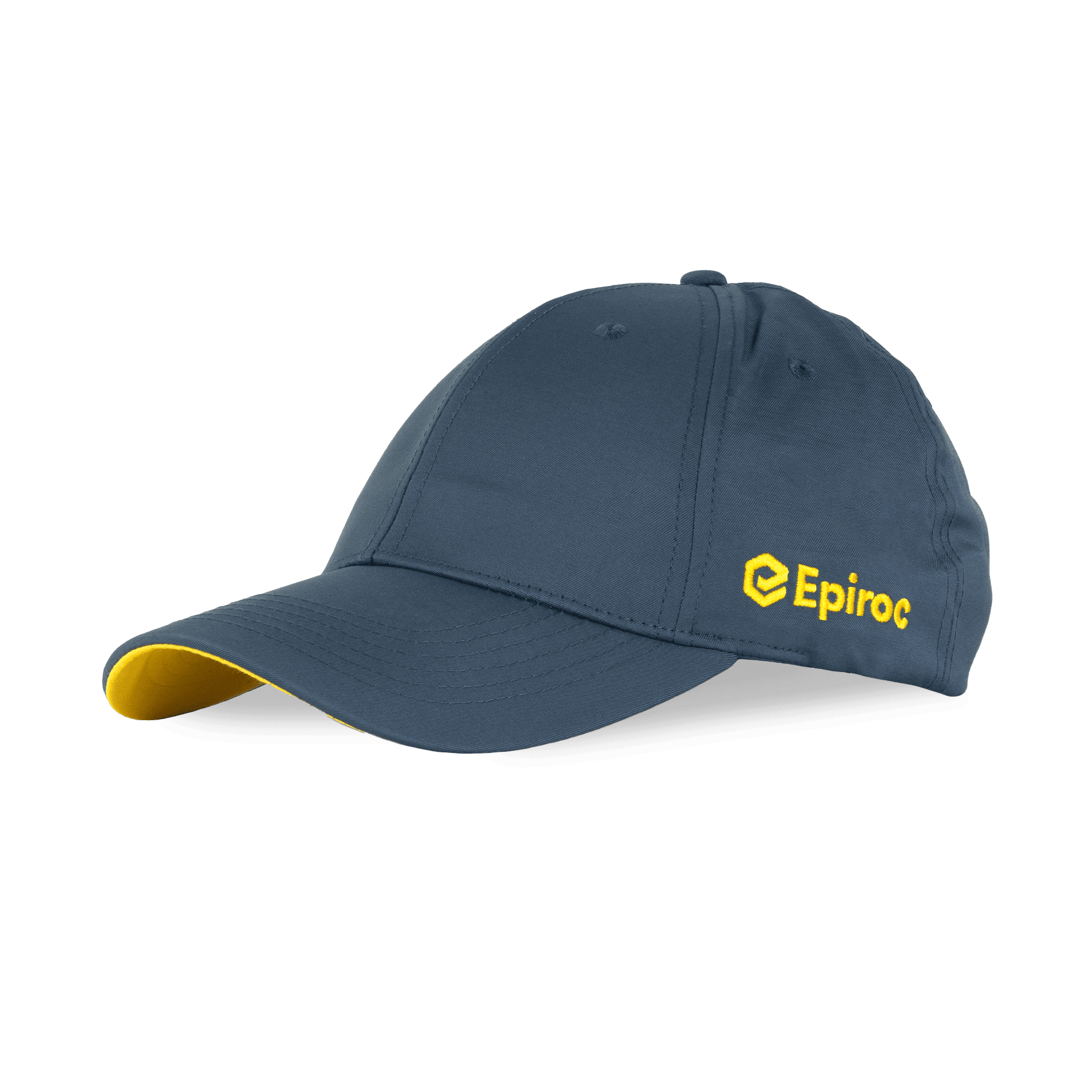 grey epiroc cap with yellow logo