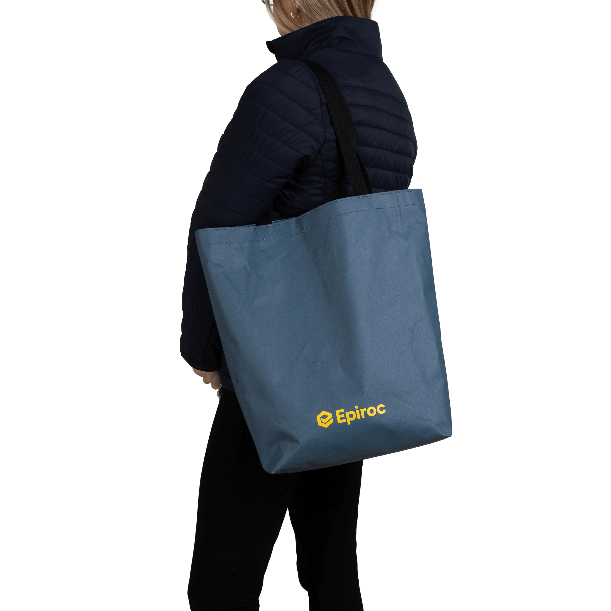 Grey totebag with epiroc logo