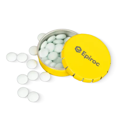 Yellow case mint tablets